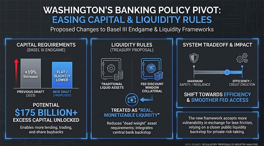Washington prepares $175B break for big banks — weakening protections against financial crisis