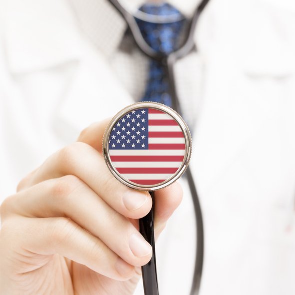 american flag stethoscope